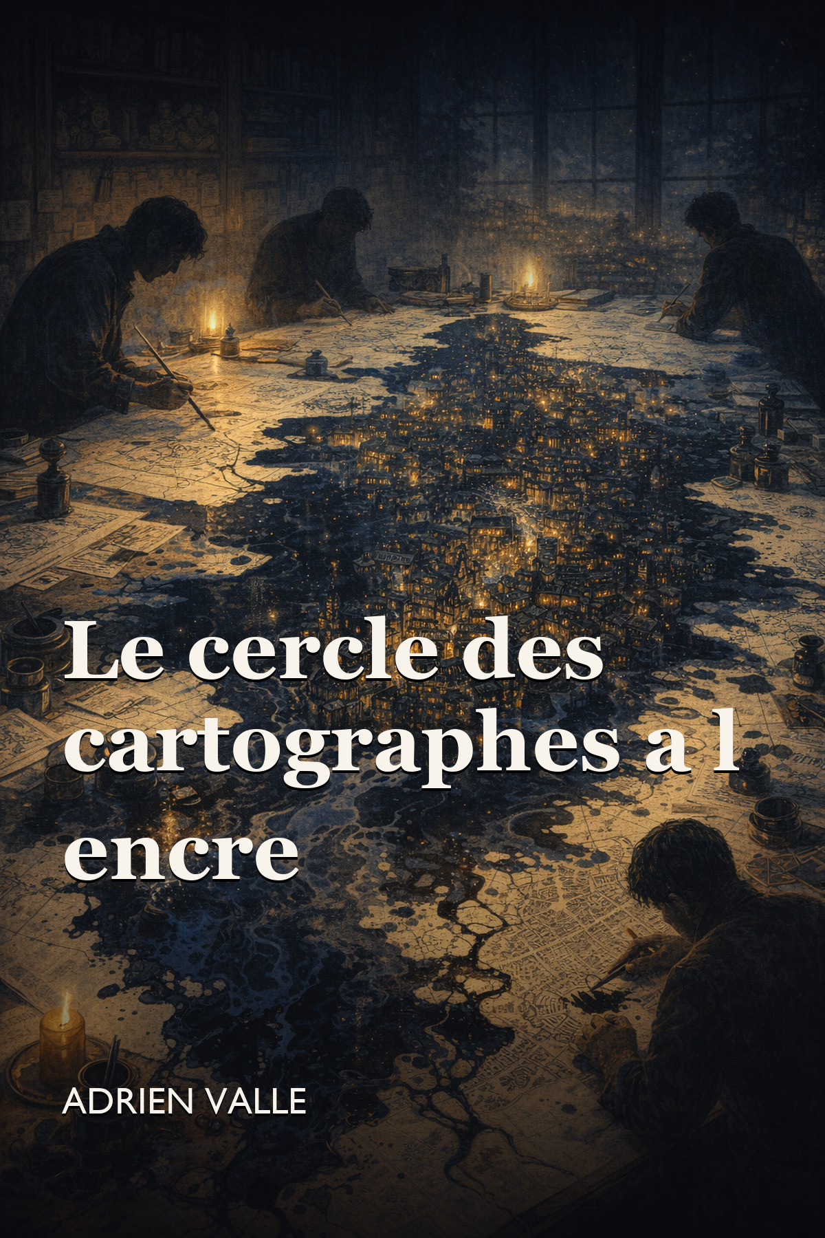Couverture de Le cercle des cartographes à l'encre