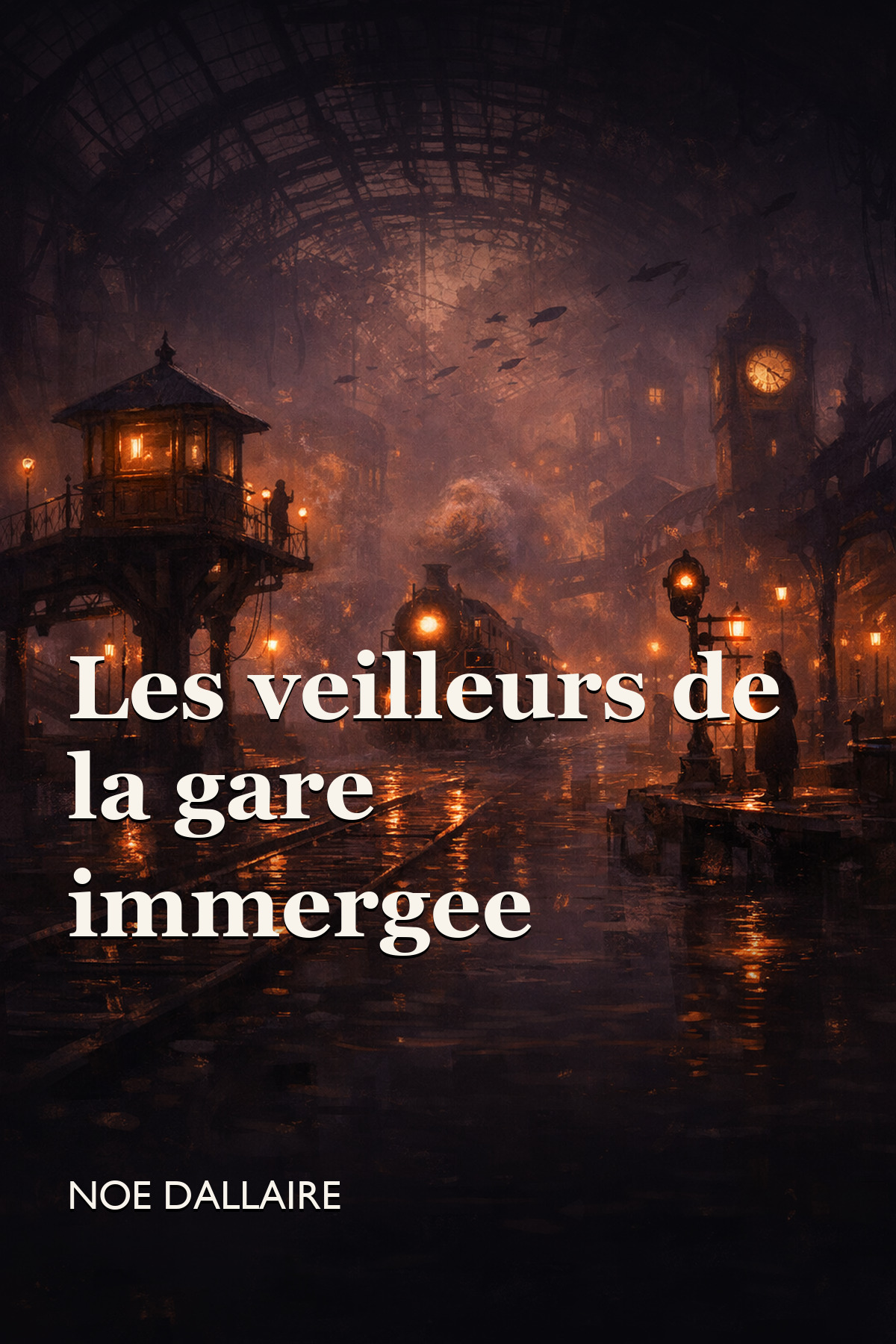 Couverture de Les veilleurs de la gare immergée